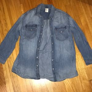 H&M Long Sleeve Denim Shirt